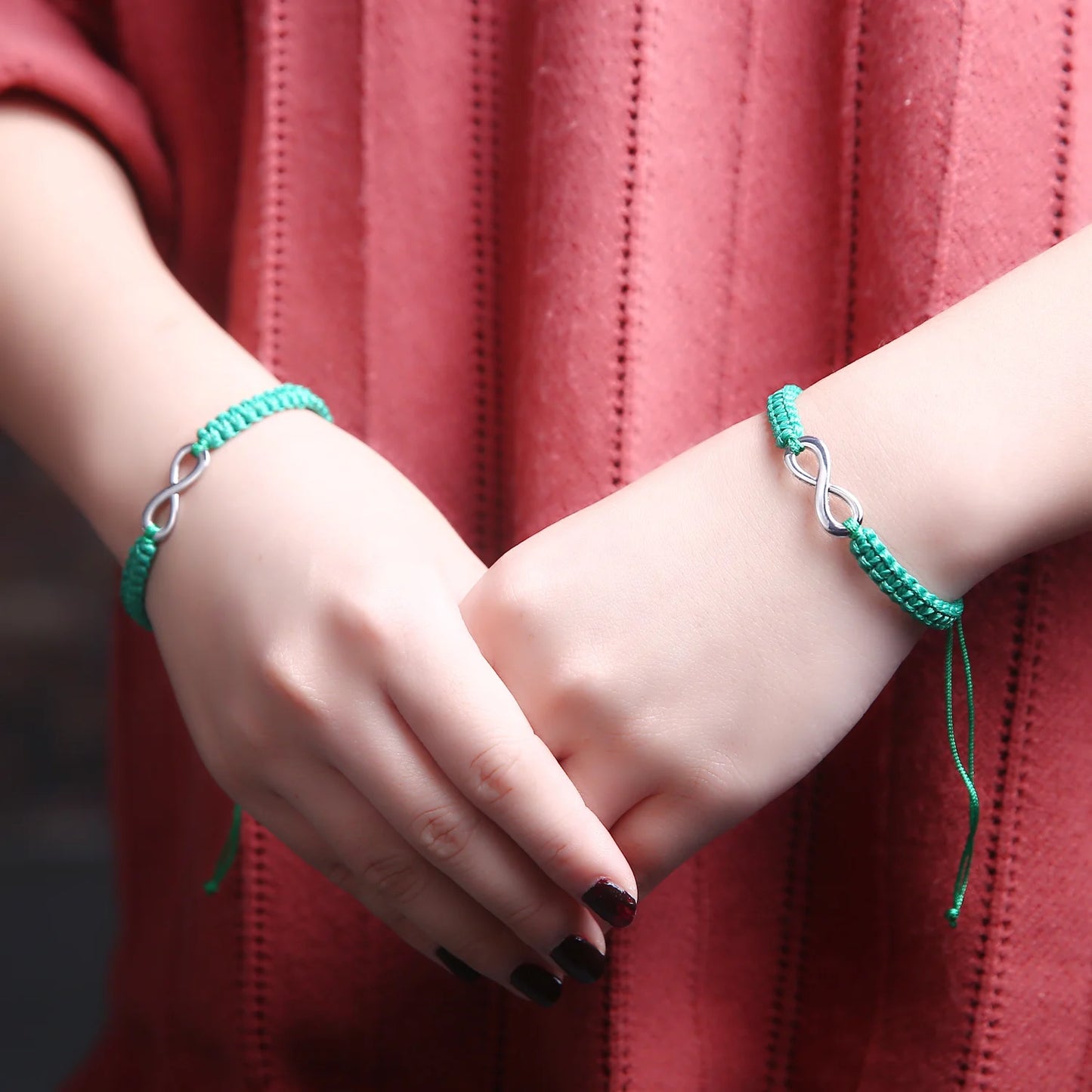 Set Bracciali Intrecciati 2 Pezzi – Infinity Love Handmade