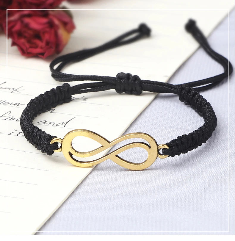 Bracciale Intrecciato Handmade – Simbolo Infinito Regolabile