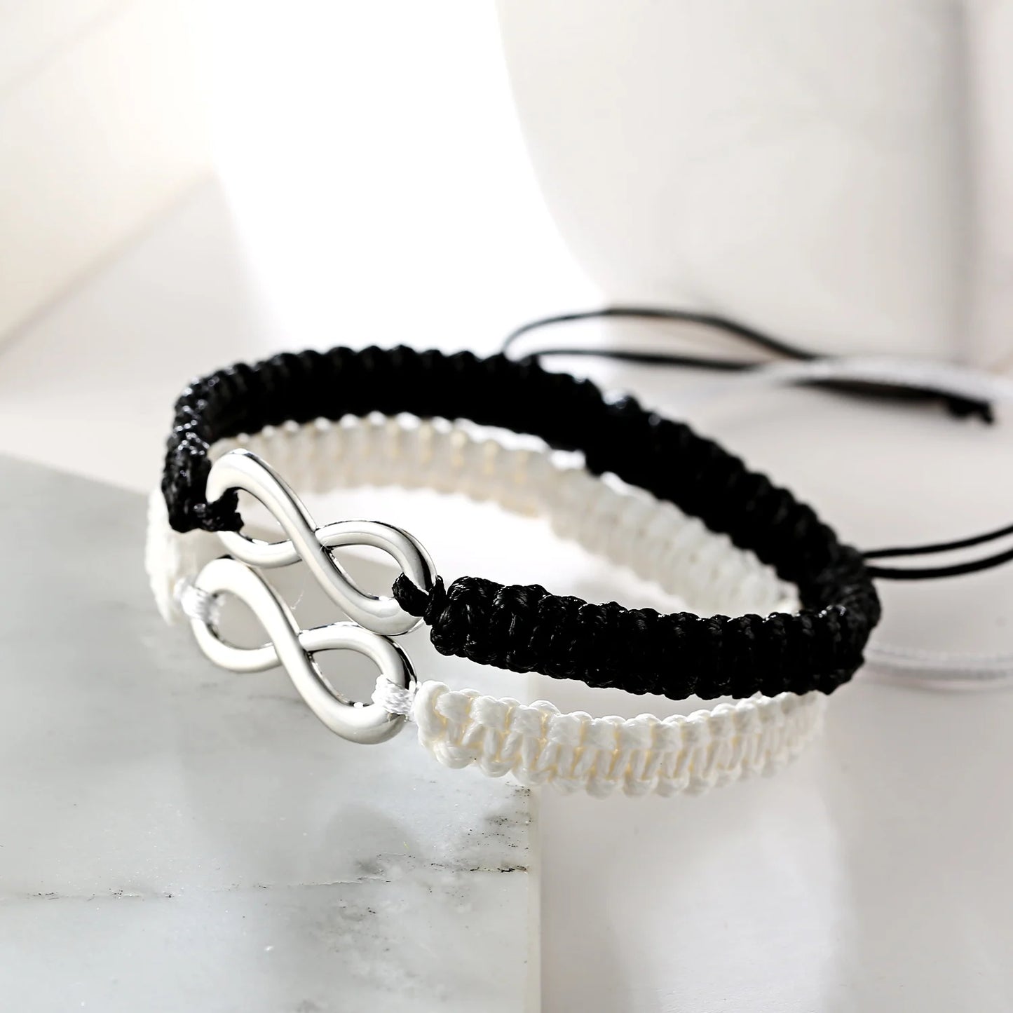 Set Bracciali Intrecciati 2 Pezzi – Infinity Love Handmade