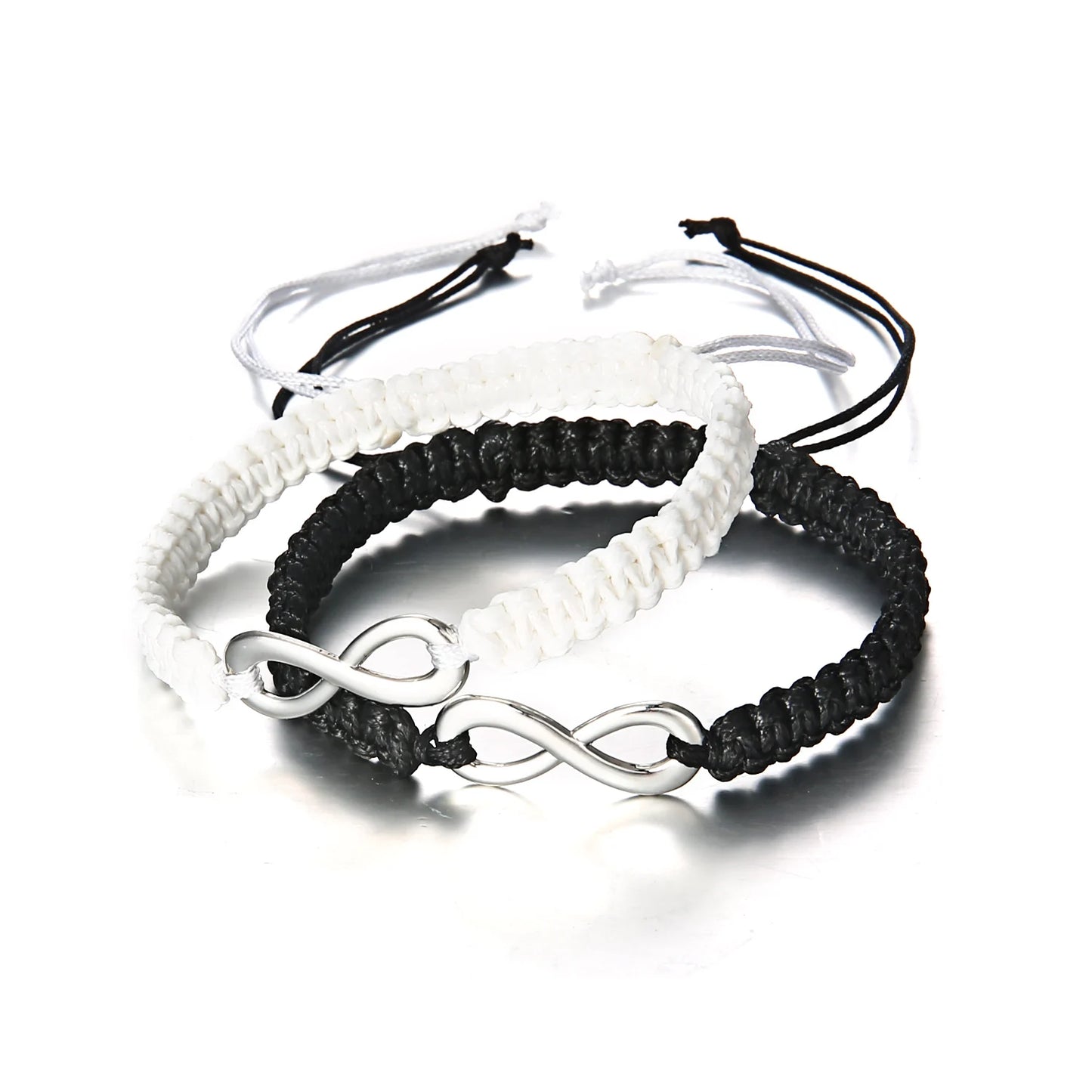 Set Bracciali Intrecciati 2 Pezzi – Infinity Love Handmade