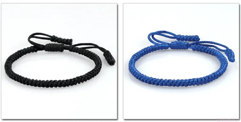Bracciale Nodo Fortunato Multicolor – Intrecciato a Mano Regolabile