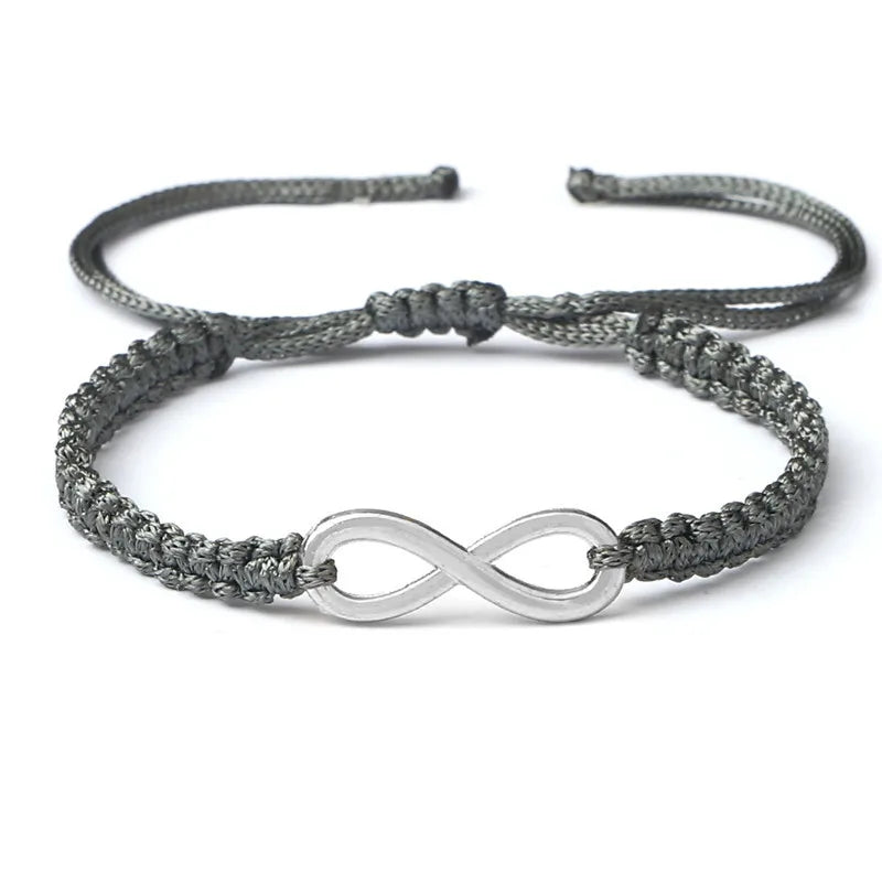 Bracciale Intrecciato Handmade – Simbolo Infinito Regolabile
