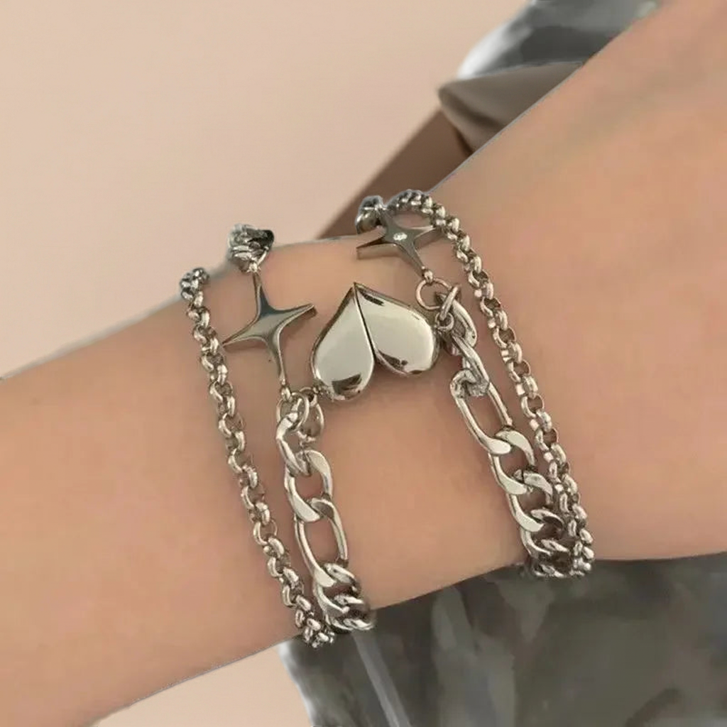 Bracciale di Coppia Magnetico – Buckle Love Edition