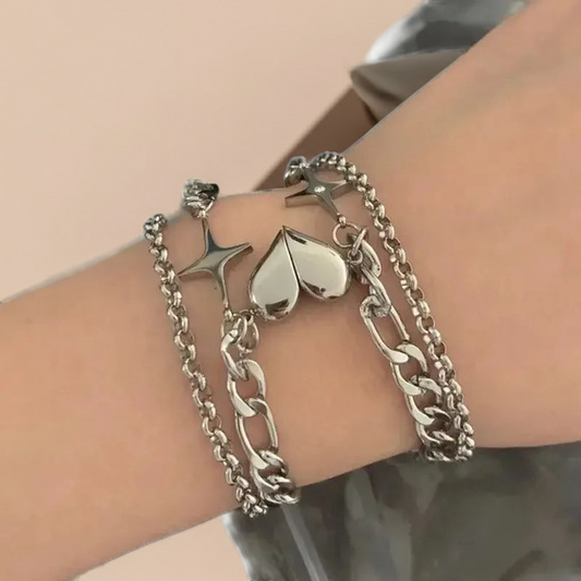 Bracciale di Coppia Magnetico – Buckle Love Edition