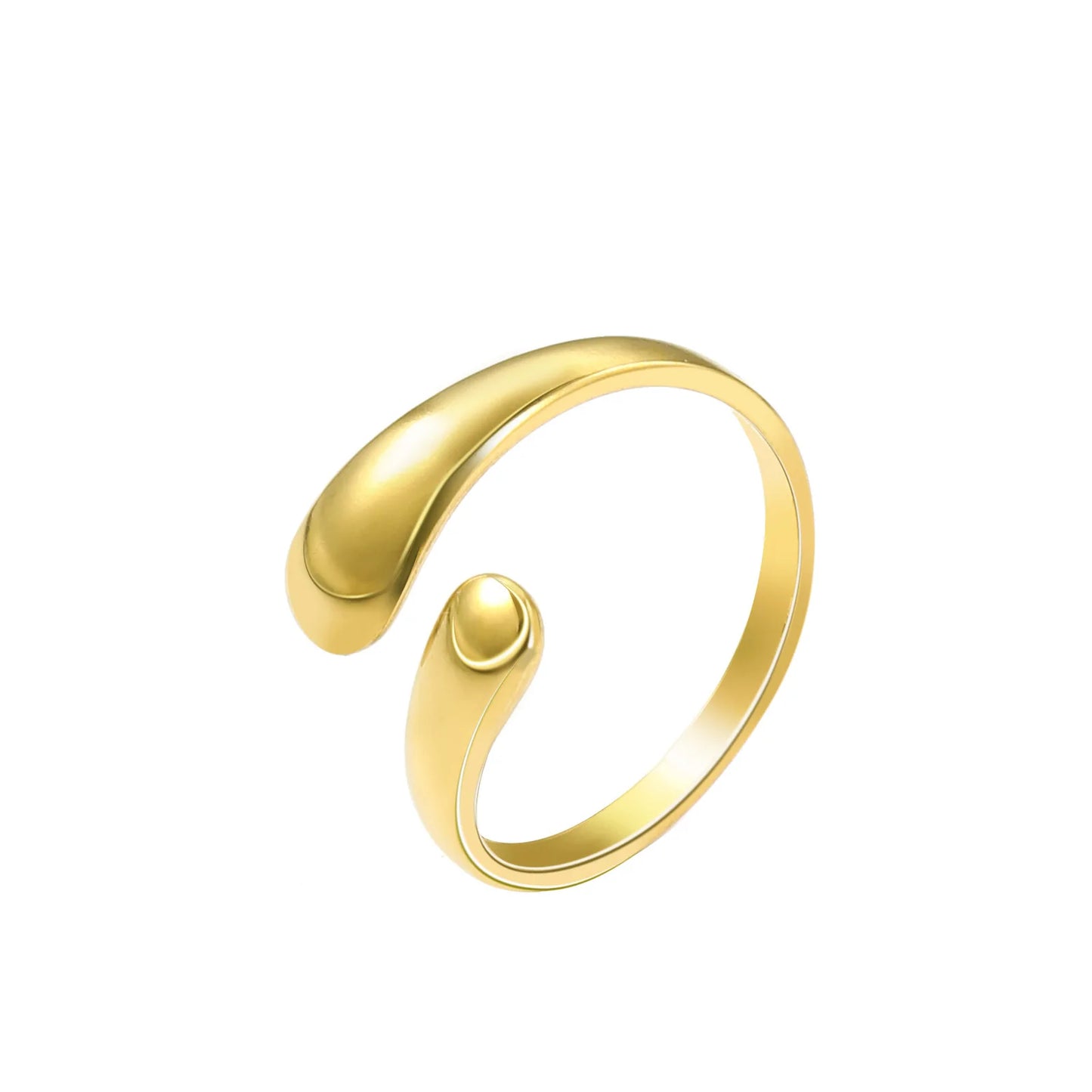 Anello di Coppia Minimal Sfera | Acciaio Inossidabile Oro