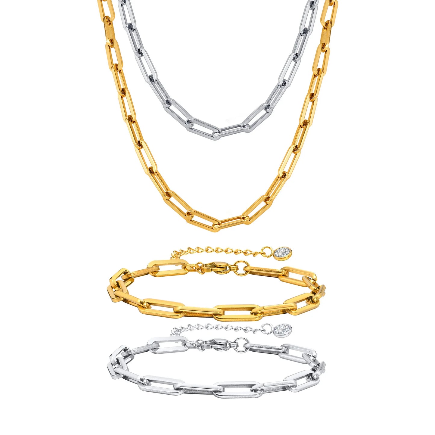 Collana Paperclip 5mm Acciaio Inossidabile – Layering Trendy 2025 | LoveDrop