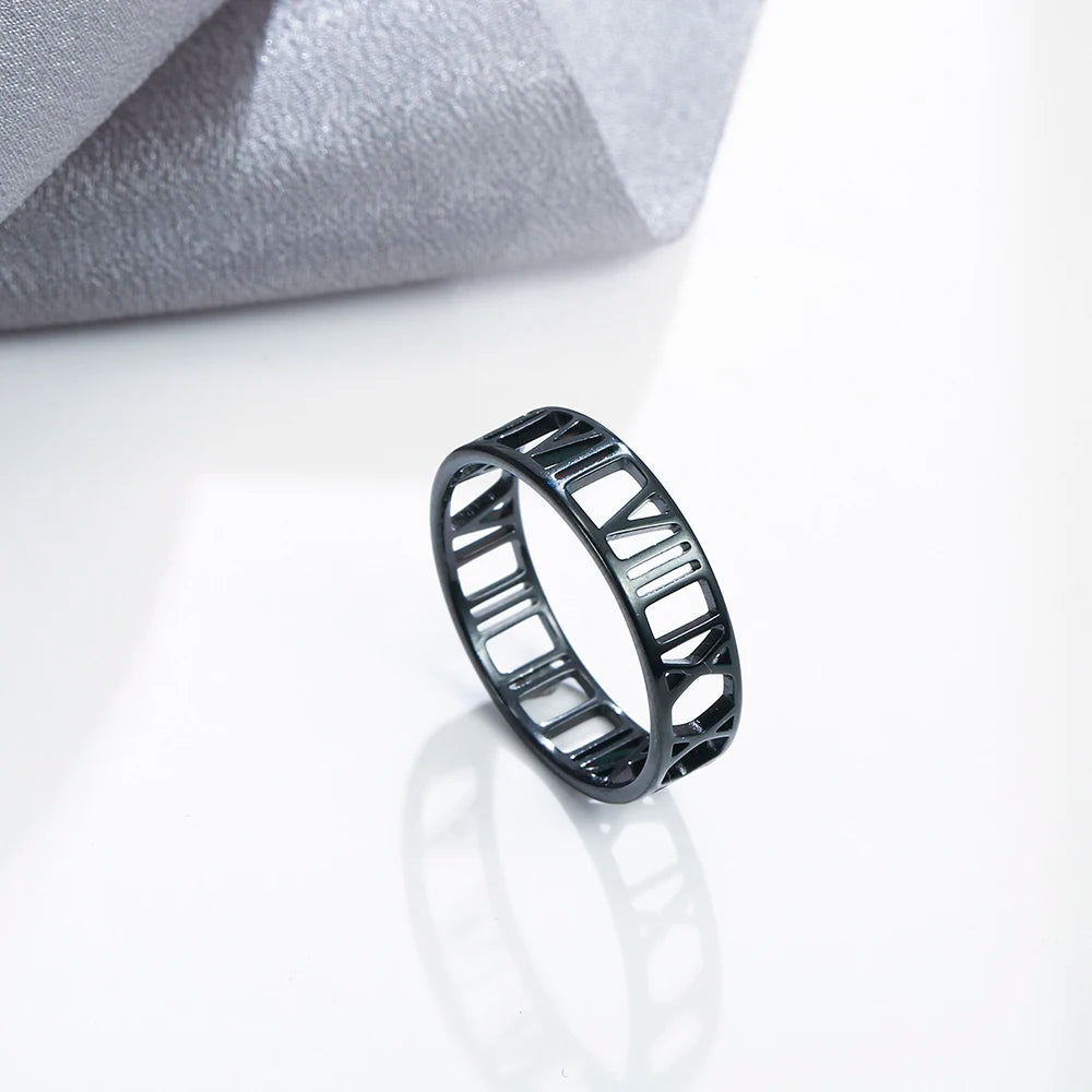 Anello di Coppia Skyrim | Numeri Romani Oro Rosa 2025