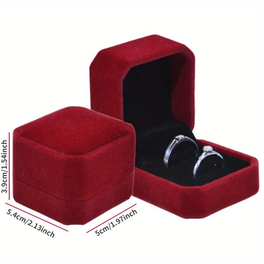 Set Anelli Promessa | Modern Regolabili + Gift Ring Box