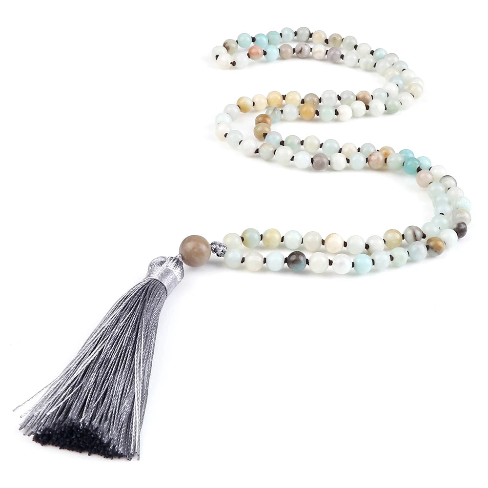Mala 108 Perle Onice Verde Naturale • Collana Buddha Meditazione Unisex | LoveDrop™ Italia