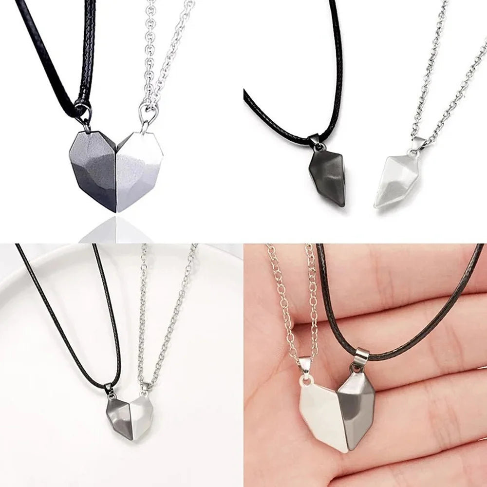Collana Coppia Elettrocardiogramma & Cuore Magnetico | Amore Vivo 2025