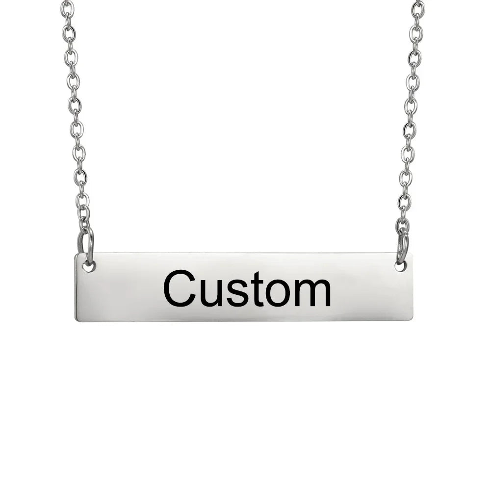 Collana Minimalista Personalizzata • Nome / Coordinate / Data • Acciaio Inossidabile | LoveDrop™ Italia