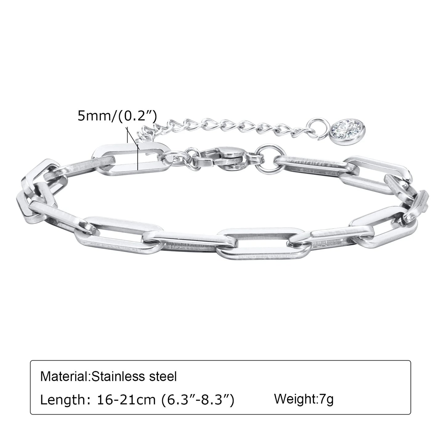 Collana Paperclip 5mm Acciaio Inossidabile – Layering Trendy 2025 | LoveDrop