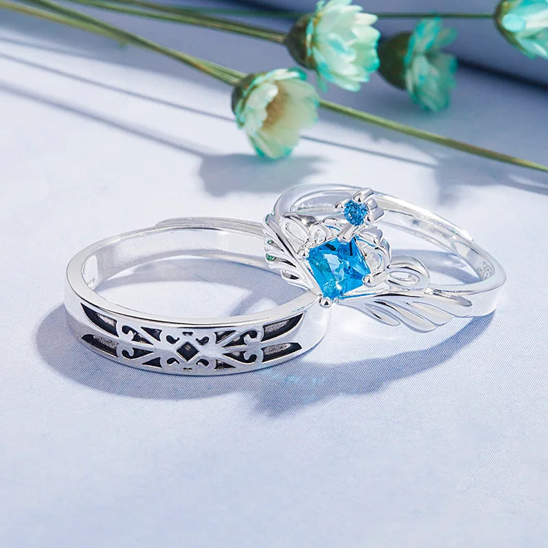 Anello Coppia Argento 925 | Zircone AAA & Eleganza Wedding