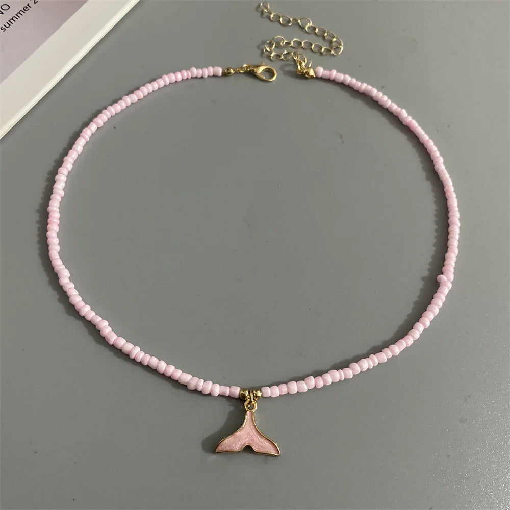 Collana Choker con Coda di Balena • Perline Colorate • Stile Estivo Trendy | LoveDrop™ Italia
