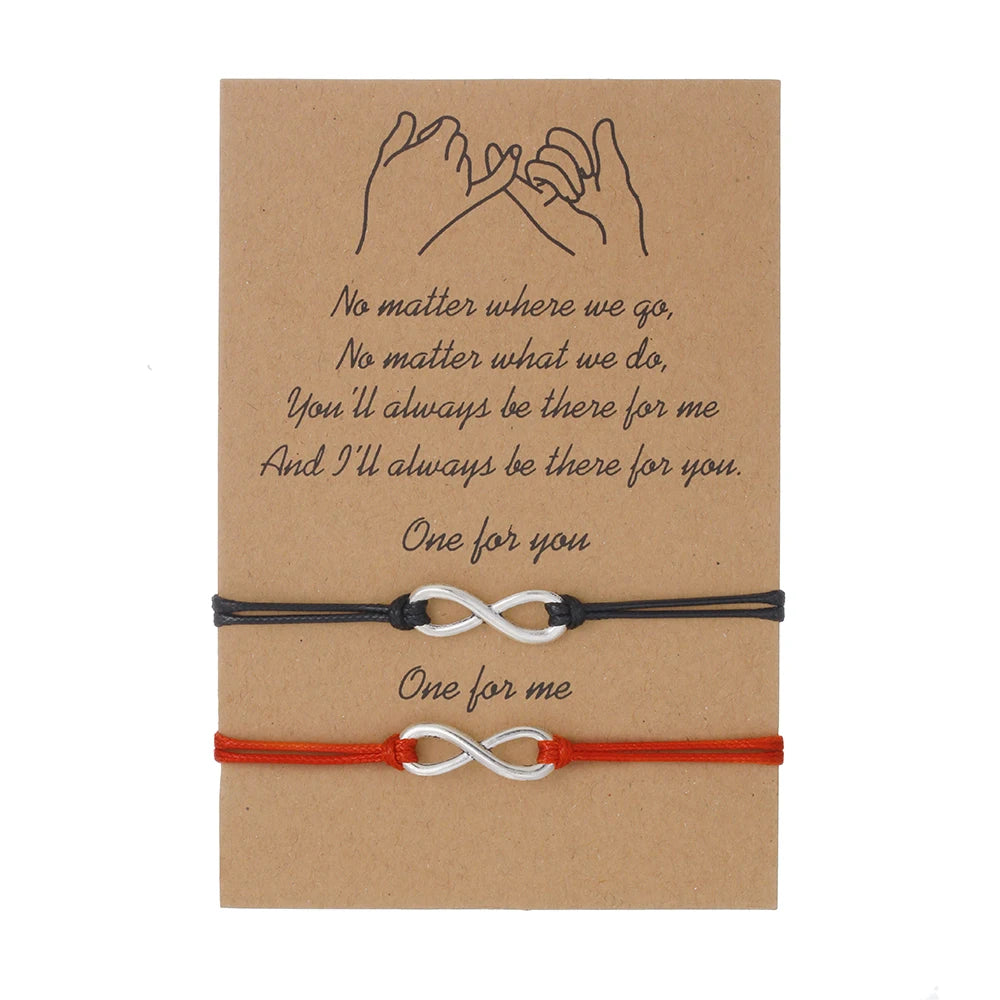 Bracciale Handmade con Simbolo Infinito – Cordino Regolabile