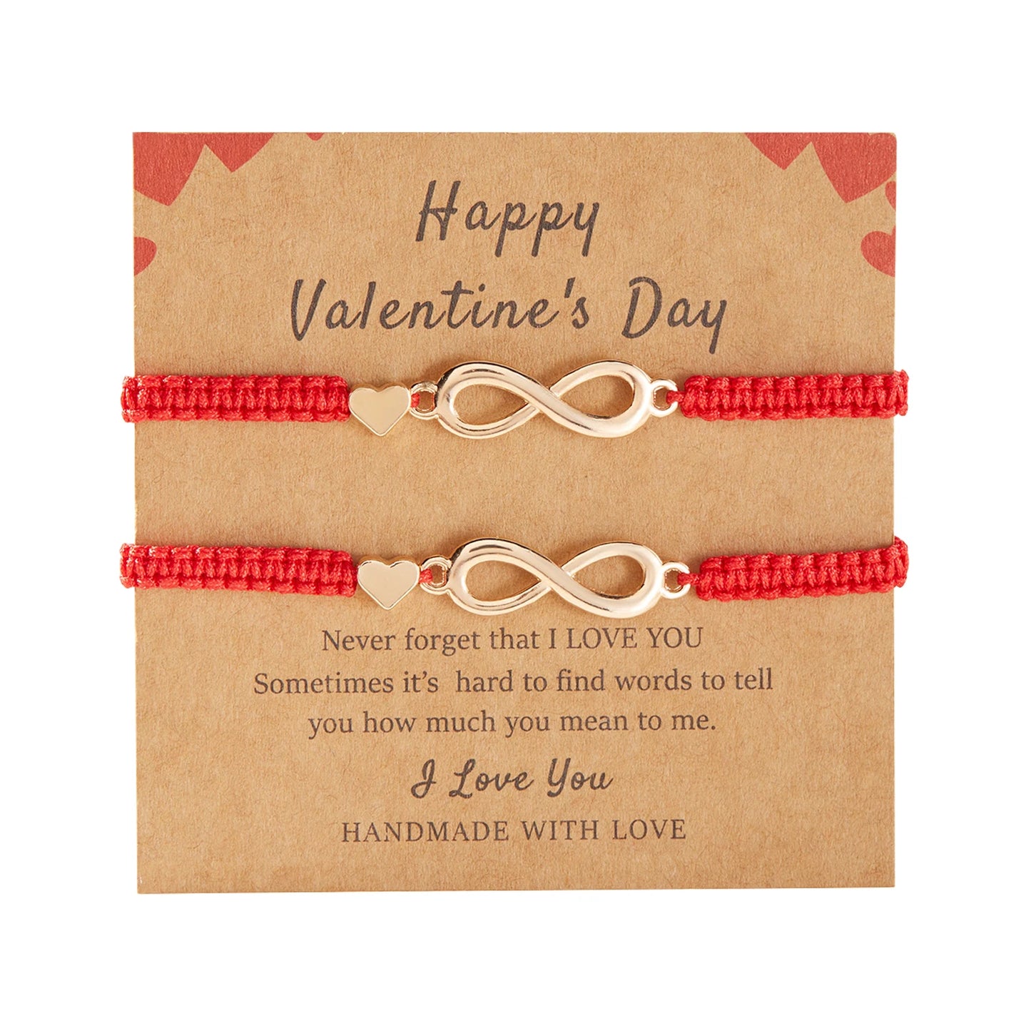 Bracciale Rosso Portafortuna – Simbolo Infinito Amore Handmade