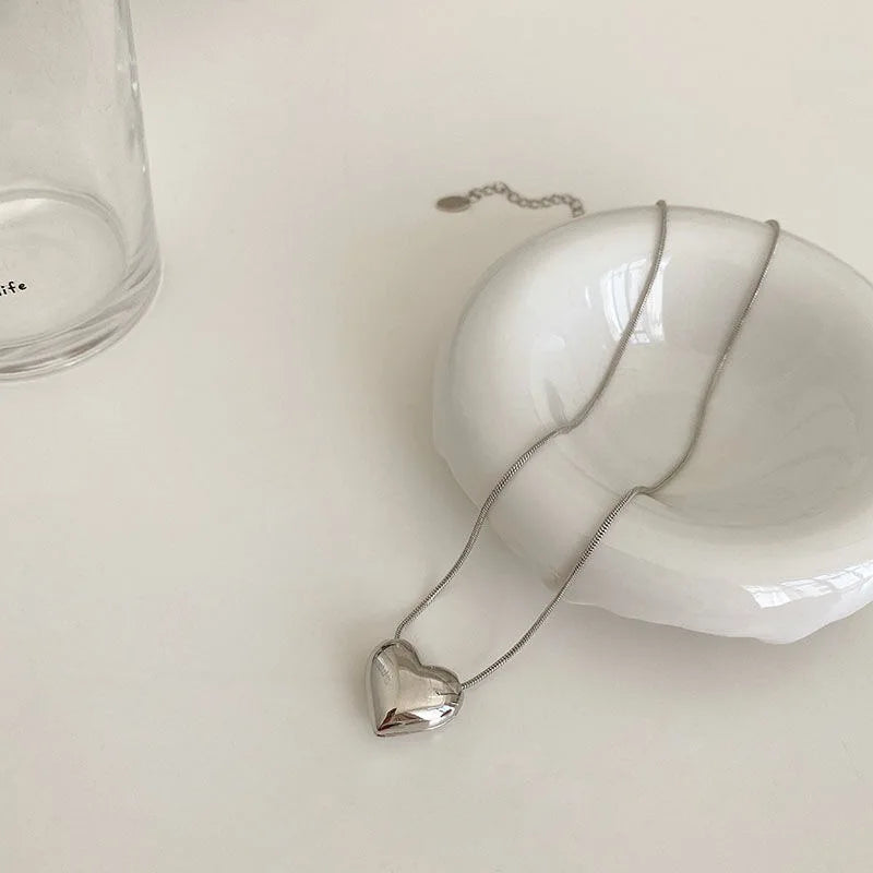 Collana Coppia Cuore Geometrico – Light Luxury Sweet Love | LoveDrop