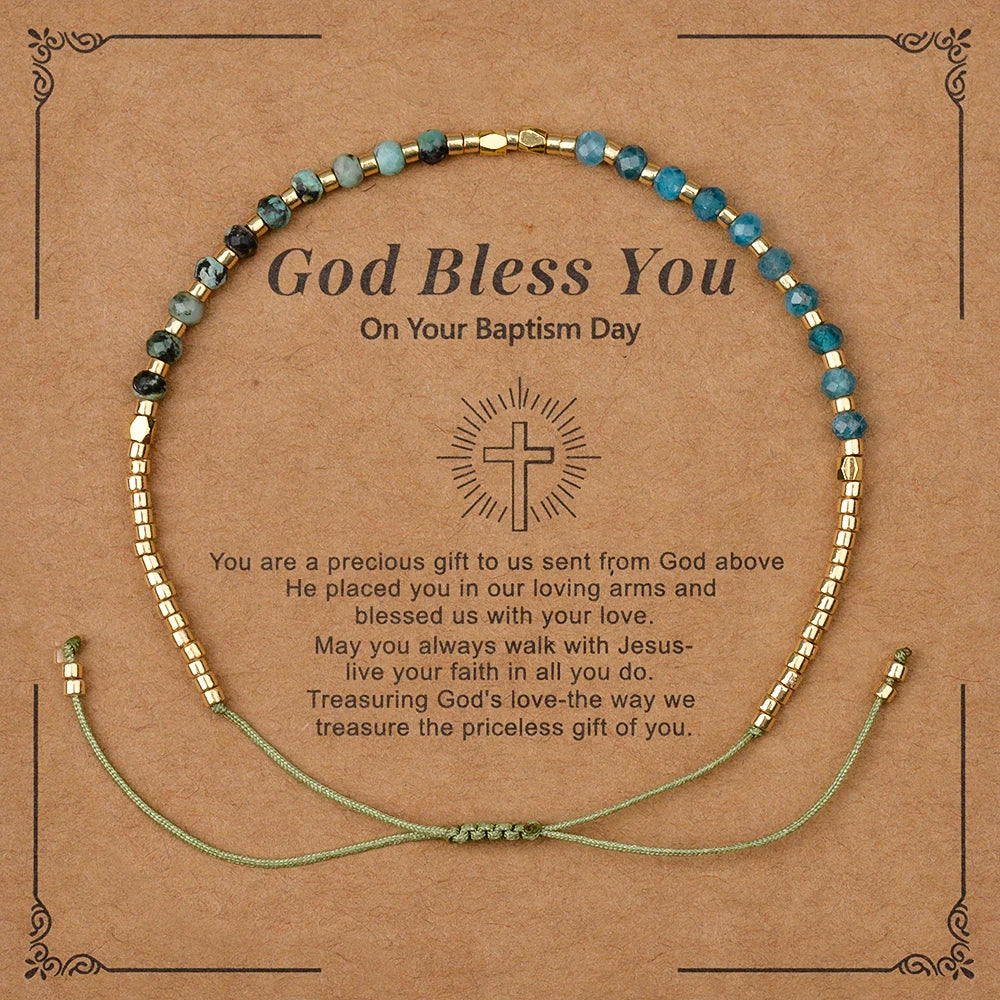 Bracciale Sottile 2x3mm in Pietra Naturale – Unisex Regolabile