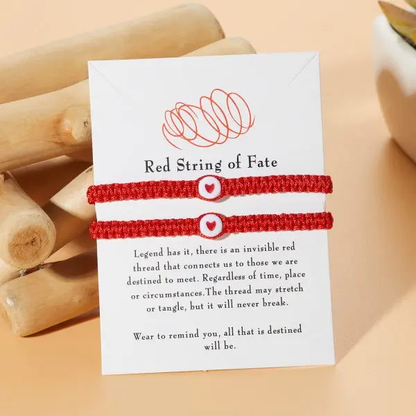 Bracciali Coppia Intrecciati – Cuore Romantico Bianco & Nero