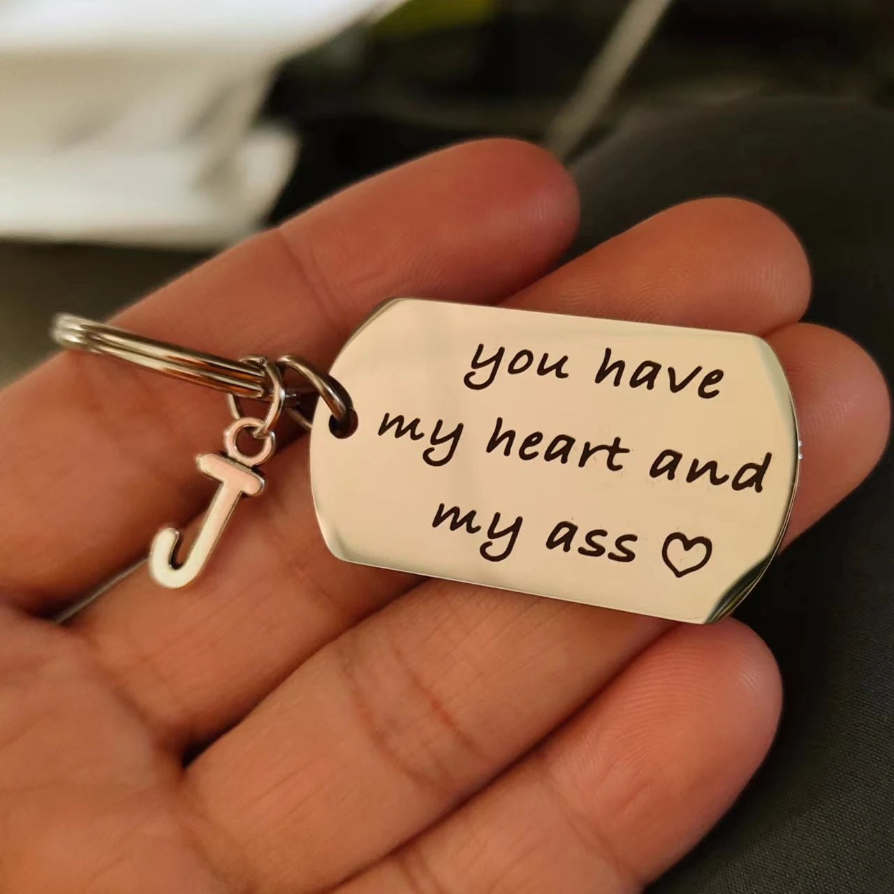 Portachiavi Personalizzato "You Have My Heart" – Regalo Romantico per Lui