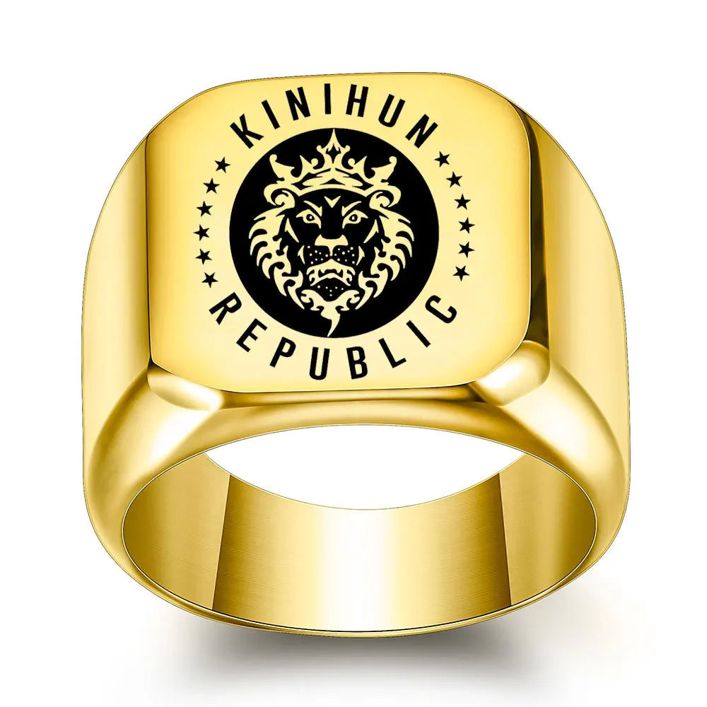 Anello Personalizzato Uomo | Square Engrave Nome & Foto