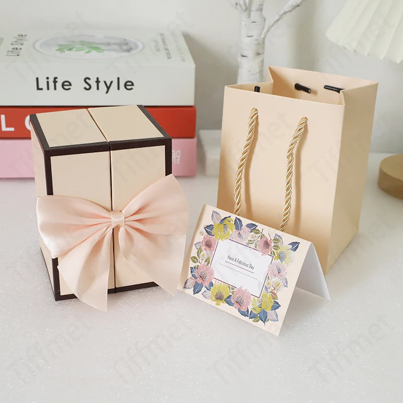 Collana "Ti Amo per Sempre" con Orsetto & Rosa in Box Regalo