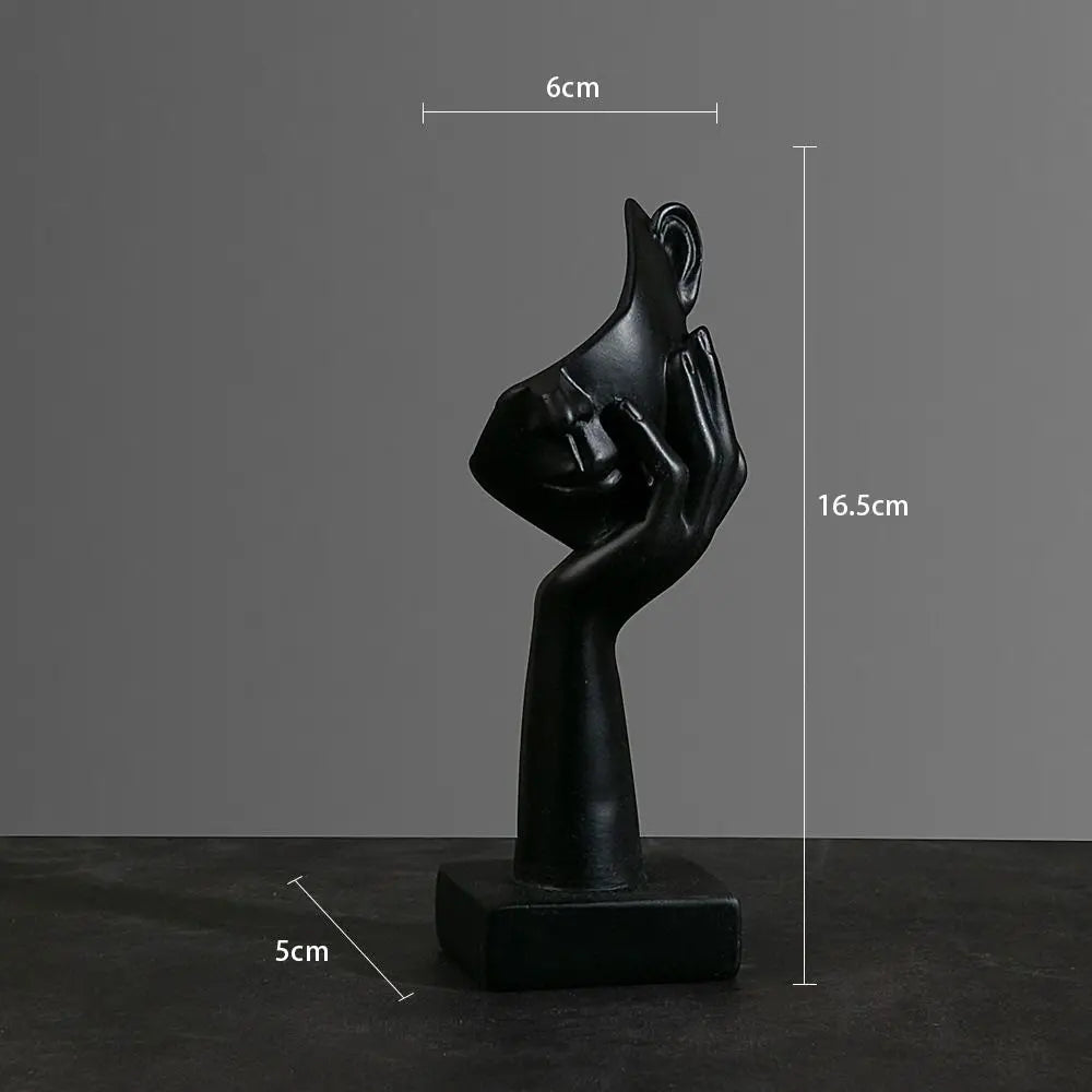 Statua Astratta Nordica in Resina – Scultura Decorativa Elegante per Casa e Ufficio