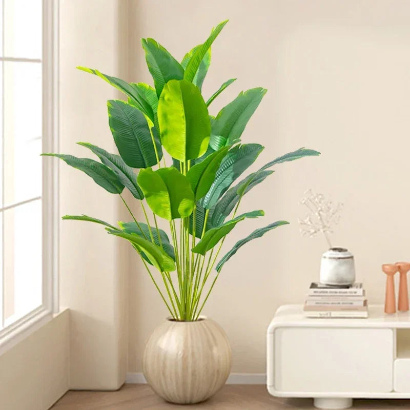 Pianta Artificiale Palma Tropicale Monstera – Decorazione Realistica per Casa e Ufficio