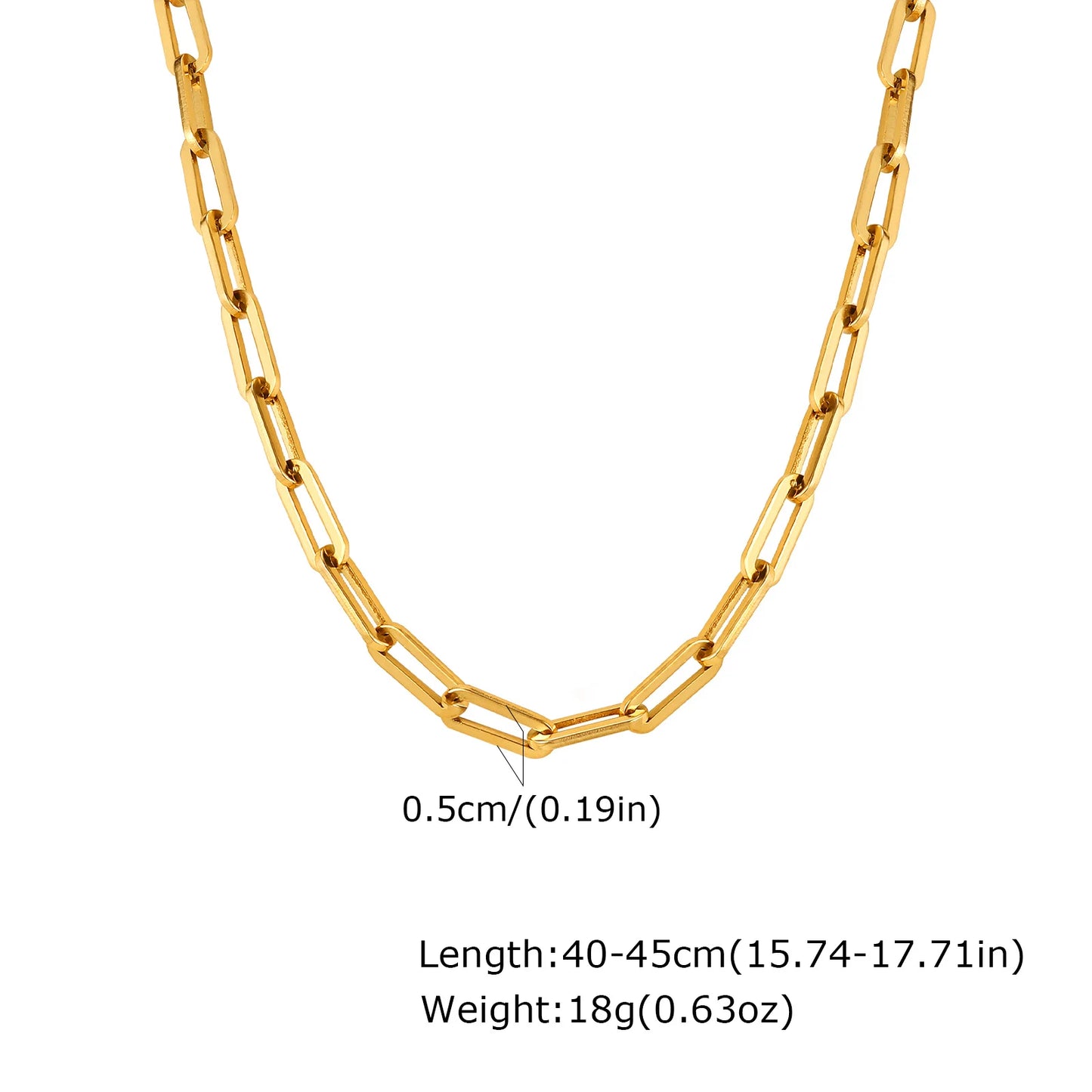 Collana Paperclip 5mm Acciaio Inossidabile – Layering Trendy 2025 | LoveDrop