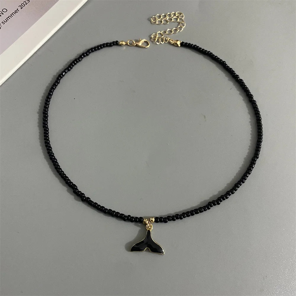 Collana Choker con Coda di Balena • Perline Colorate • Stile Estivo Trendy | LoveDrop™ Italia