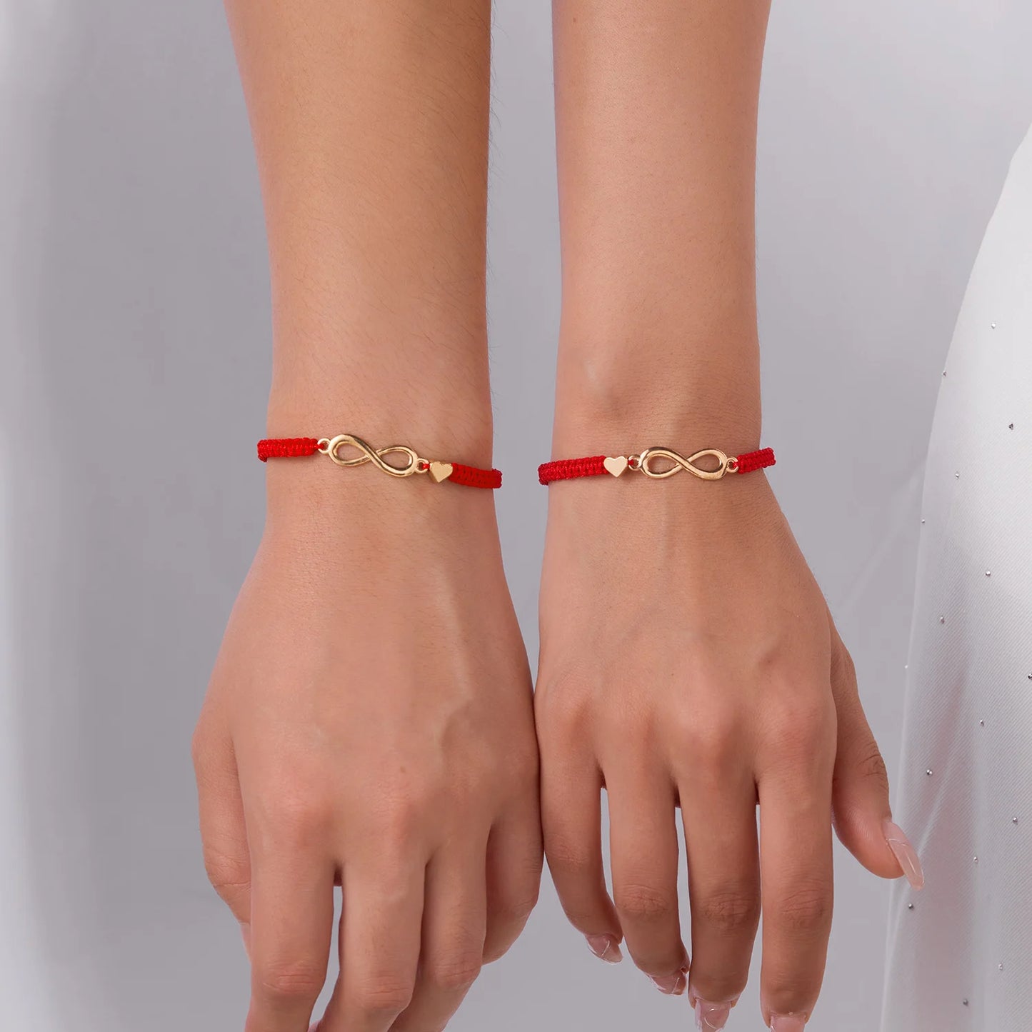 Bracciale Rosso Portafortuna – Simbolo Infinito Amore Handmade