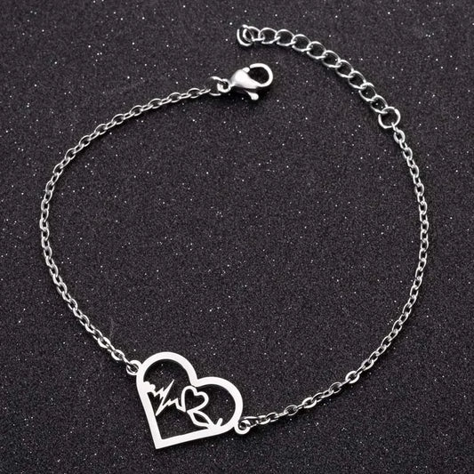 Bracciale Battito Cardiaco in Acciaio – Amore & Connessione - LoveDrop