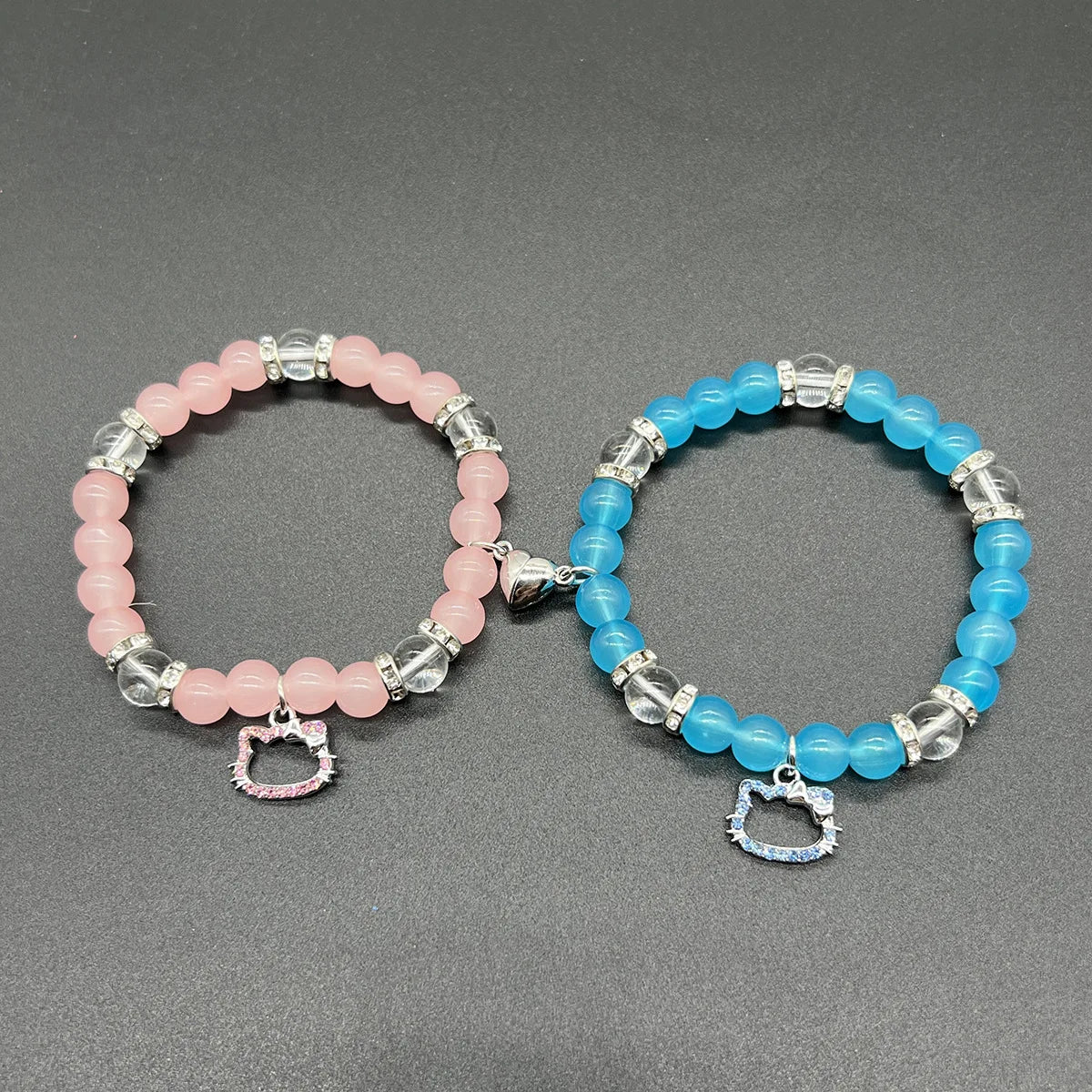 Braccialetti Amicizia Ragazza • Set Matching Gatto & Ragno • Stile Y2K • Idea Regalo Best Friends 2025