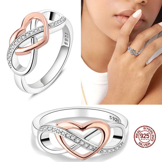 Anello Amore Eterno 925 Silver | Infinite Sparkling Ring