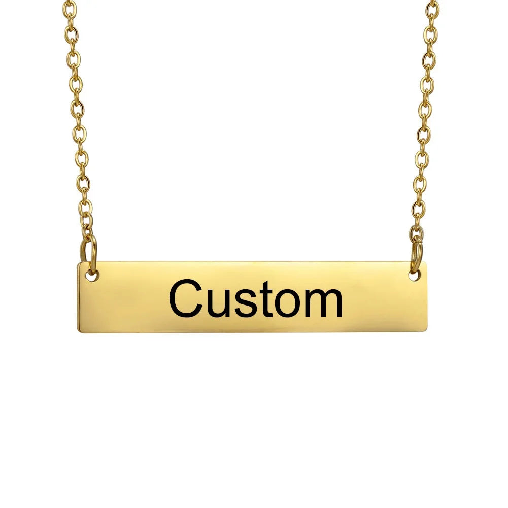 Collana Minimalista Personalizzata • Nome / Coordinate / Data • Acciaio Inossidabile | LoveDrop™ Italia