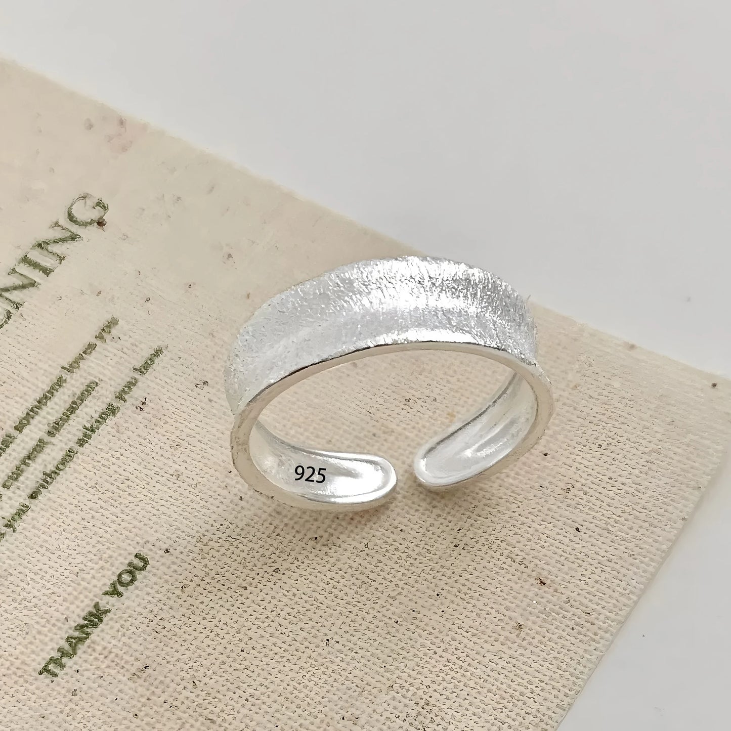 Anello in Argento 925 “Flower Lace” | Elegante, Regolabile, Idea Regalo Romantica