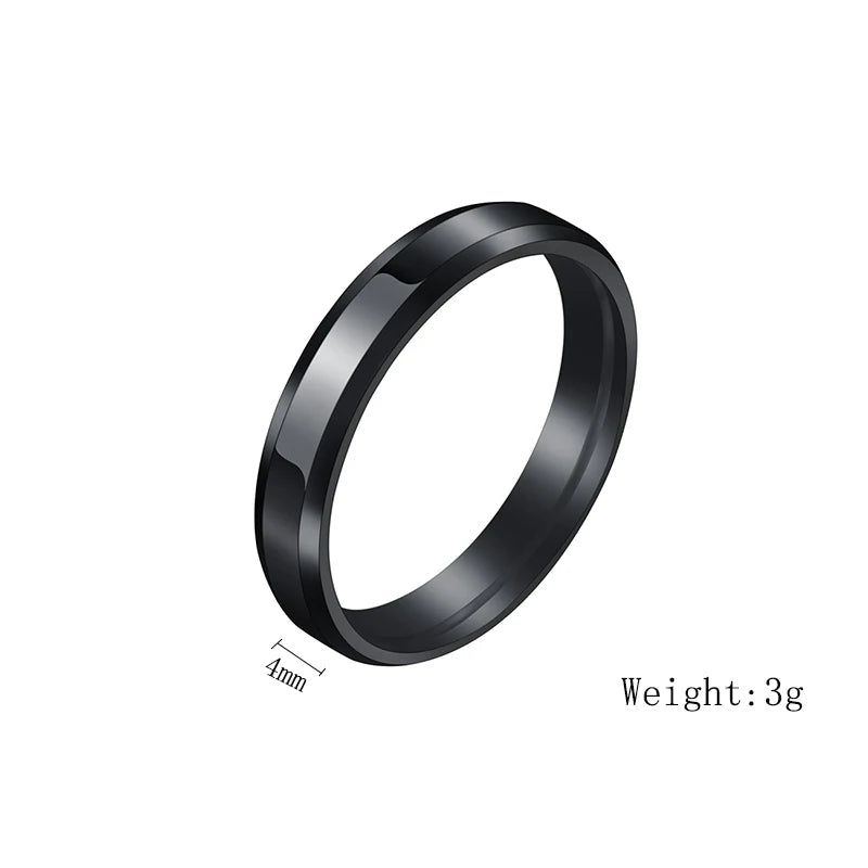 Anello Lettera Incisa | Nome Personalizzato 4mm