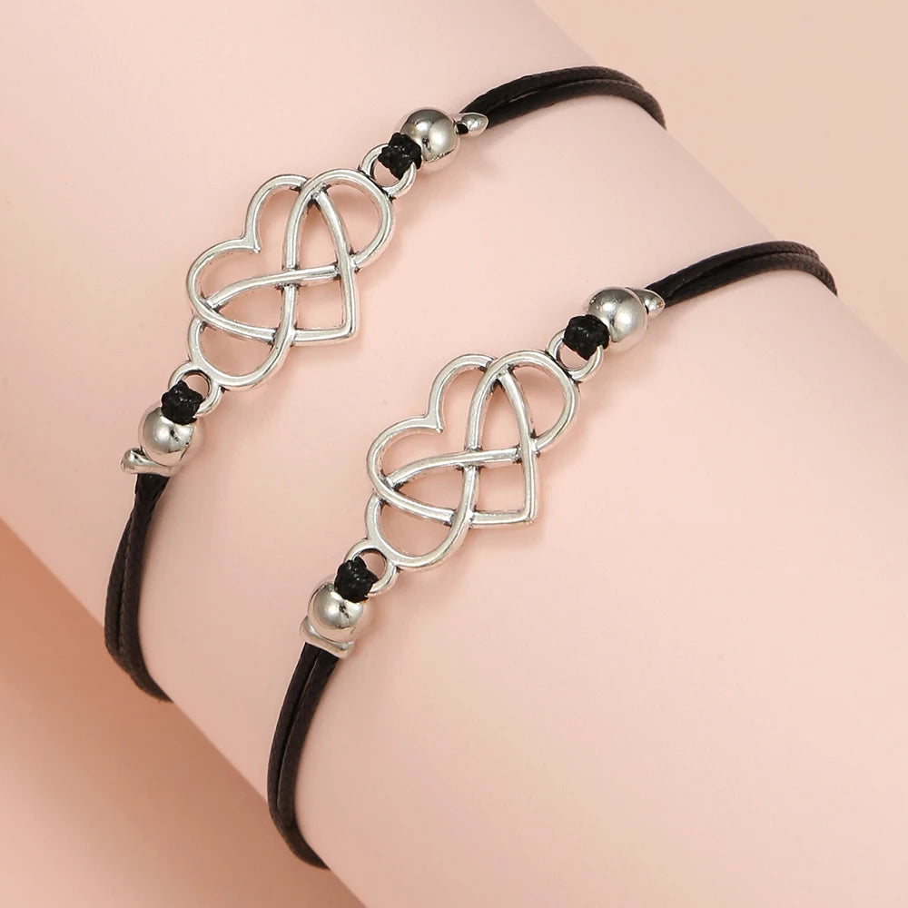 Bracciale Handmade con Simbolo Infinito – Cordino Regolabile