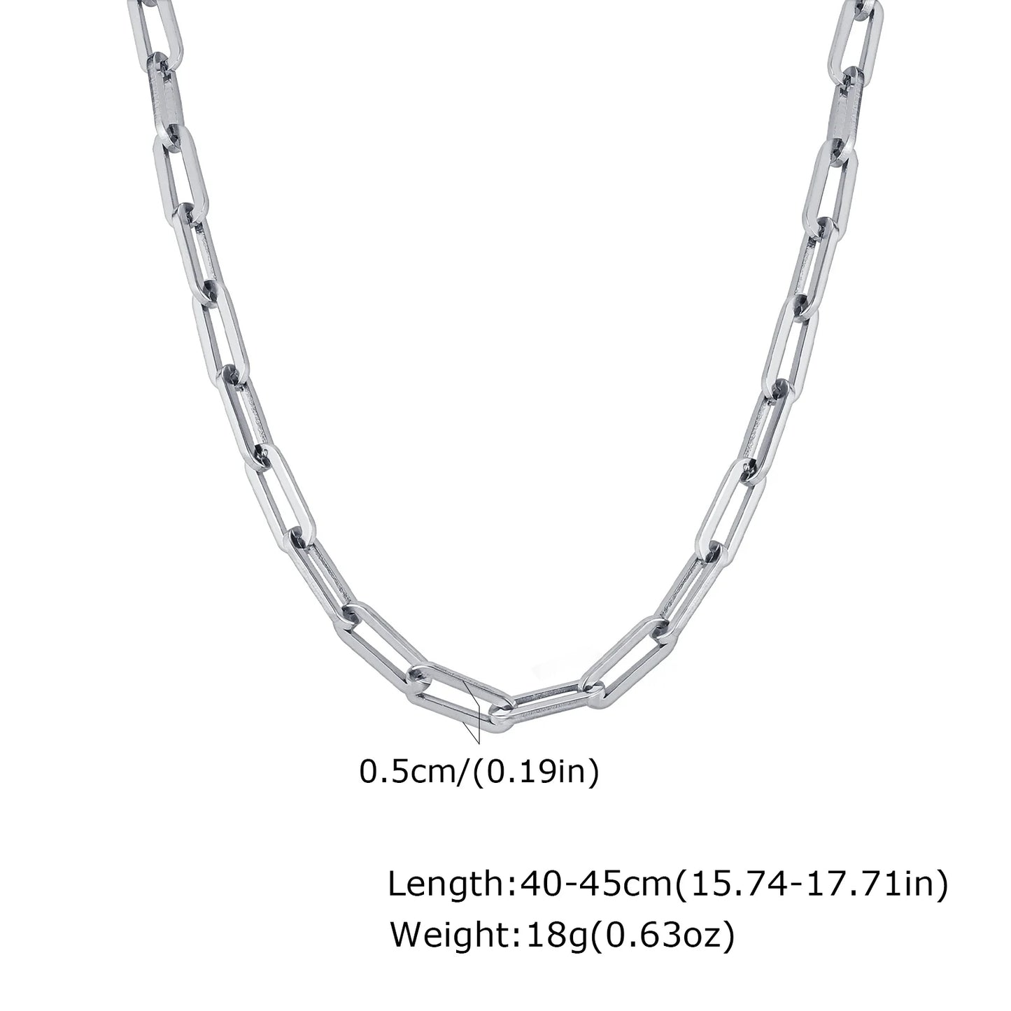 Collana Paperclip 5mm Acciaio Inossidabile – Layering Trendy 2025 | LoveDrop