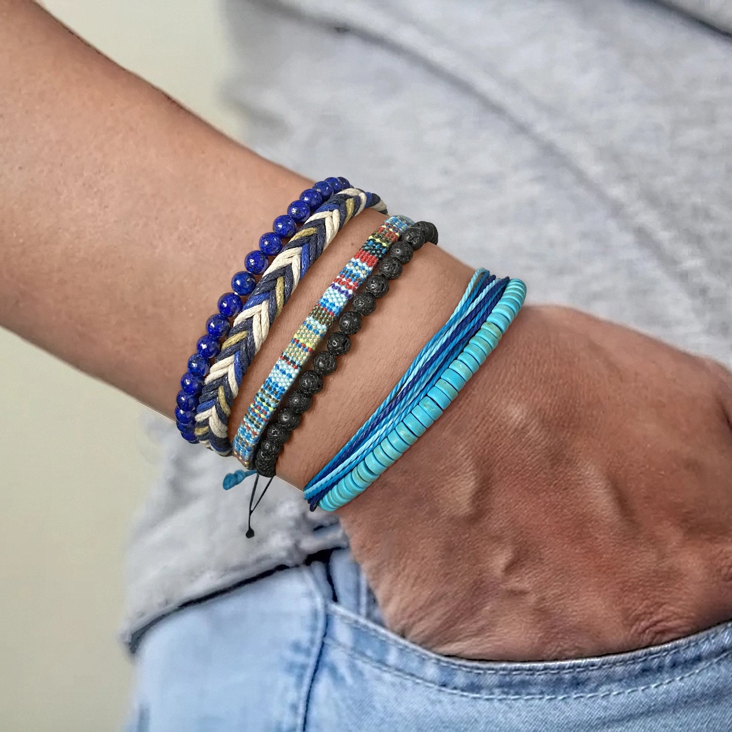 Set Bracciali Uomo – Pietra Vulcanica & Energy Protection