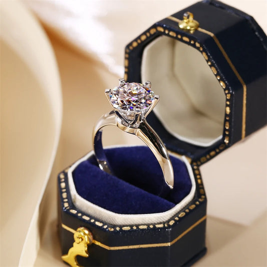 Anello Solitario Aurora™ Argento – Zircone AAAA 7mm Elegante & Romantico