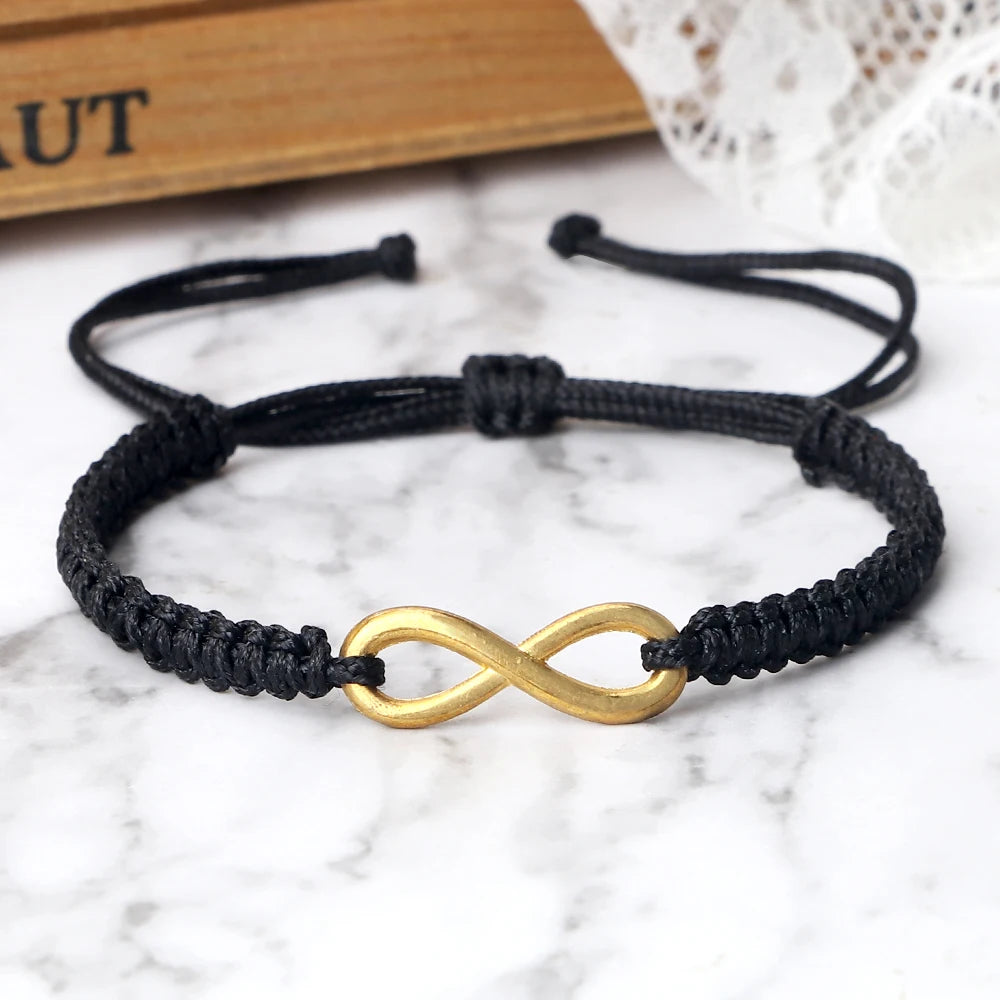 Bracciale Intrecciato Handmade – Simbolo Infinito Regolabile