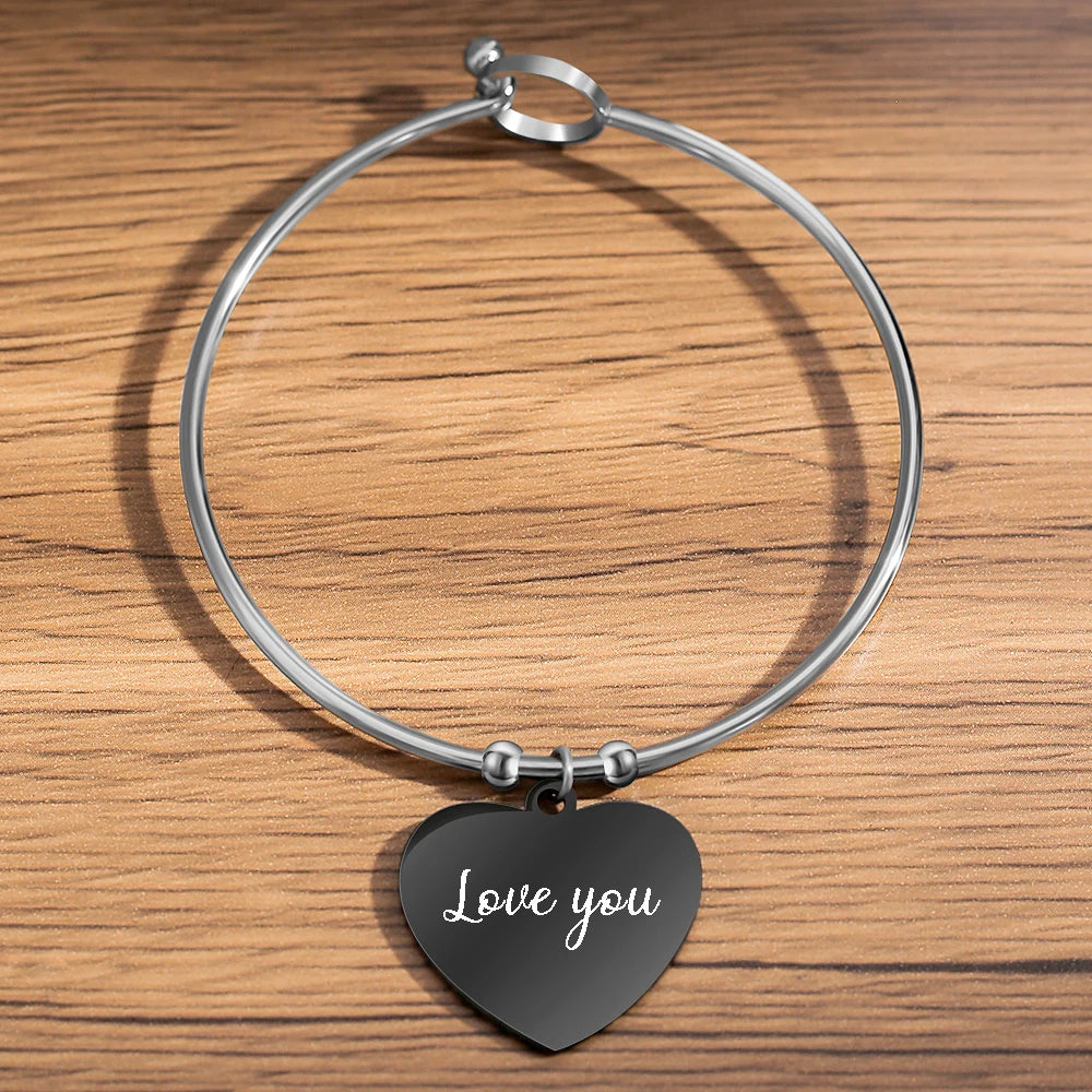 Bracciale Personalizzato con Foto & Nome – Ciondoli Famiglia e Cuore