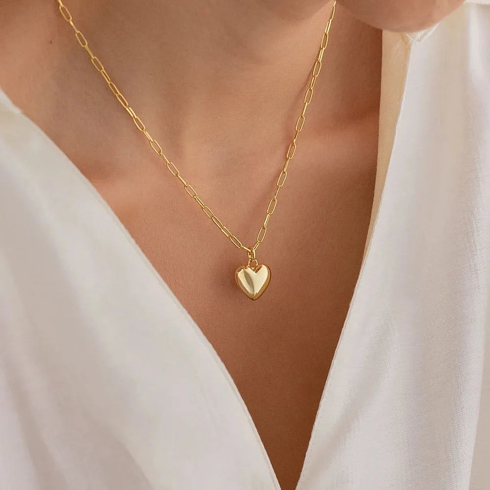 Collana Coppia Cuore Geometrico – Light Luxury Sweet Love | LoveDrop