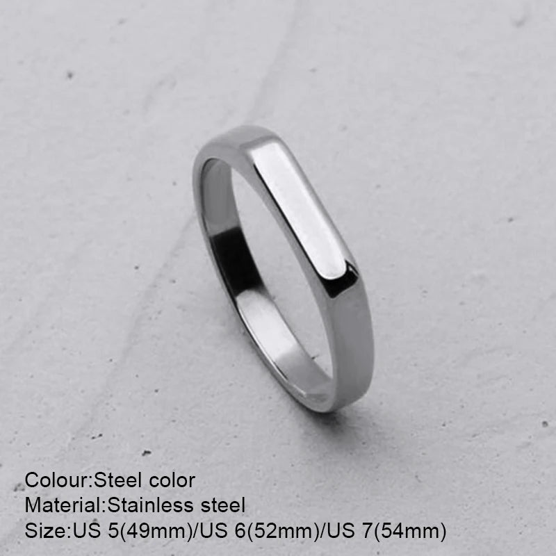 Anello di Coppia Acciaio 316L | Design Minimal Antigraffio