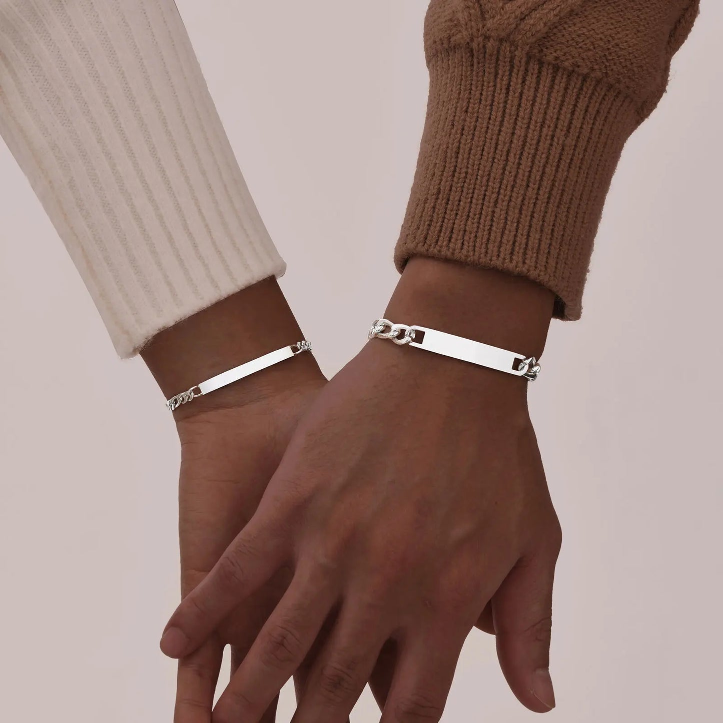 Bracciale Figaro in Acciaio – Incisione Personalizzata Gratuita