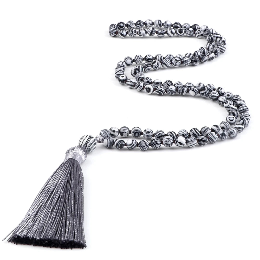 Mala 108 Perle Onice Verde Naturale • Collana Buddha Meditazione Unisex | LoveDrop™ Italia