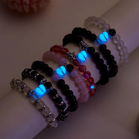 Bracciale di Coppia Magnetico Luminoso – Cuore che Brilla