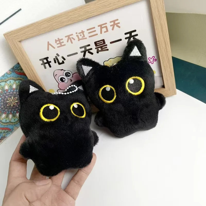 Peluche Gatto Nero Portachiavi – Morbida, Carina e Perfetta come Regalo