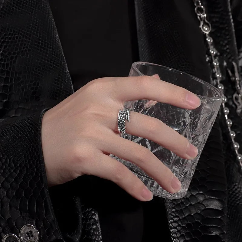 Anelli Coppia Angelo & Demone | Dual Energy Silver